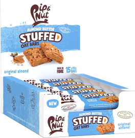 Pip and Nut Almond Butter Stuffed Original Oat Bar - Pack of 15 (45g each)