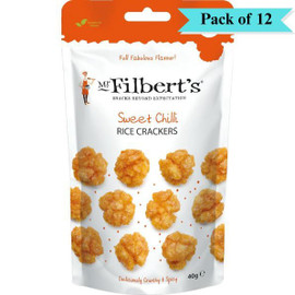 Mr Filberts Chilli Rice Crackers - Pack of 12 (40g each)