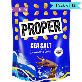Proper Crunch Sea Salt Crunch Corn - Pack of 12 (45g each)