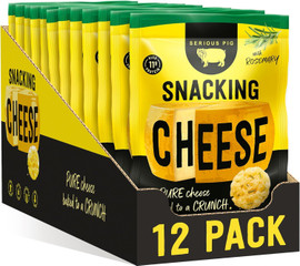 Serious Pig Snacking Cheese with Rosemary - Pack of 12 (24g each)