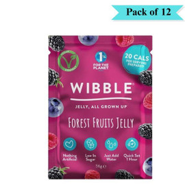 Wibble Forest Fruit Vegan Jelly Crystals - Pack of 12 (57g each)