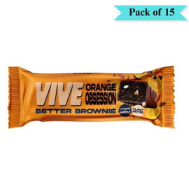 Vive Better Brownie Orange Obsession - Pack of 15 (40g each)