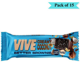 Vive Better Brownie Creamy Coconut - Pack of 15 (40g each)
