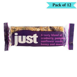 Just Cranberry & Seed Cereal Bar - Pack of 12 (60g each)