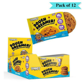 Yummo's Vegan Protein Cookie Salted Caramel - Pack of 12 (50g each)