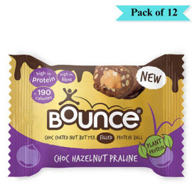 Bounce Hazelnut Praline Protein Ball - Pack of 12 (40g each)