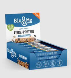 Bio&Me Blueberry Fibre + Protein Bar - Pack of 18 (40g each)