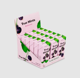 True Gum Vegan Sugar Free Mints Blackcurrant - Pack of 18 (13g each)