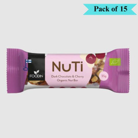 Foodin Dark Chocolate & Cherry Bar - Pack of 15 (35g each)