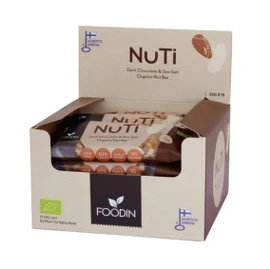 Foodin NUTI Almonds Dark Chocolate & Sea Salt - Pack of 15 (35g each)