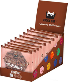 Kookie Cat Double Choc & Walnuts Cookie - Pack of 12 (50g each)