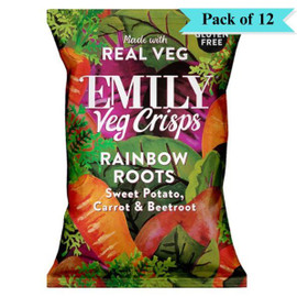 Emily Rainbow Roots Veg Crisps - Pack of 12 (30g each)