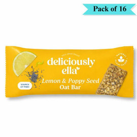 Deliciously Ella Lemon & Poppy Seed Bar - Pack of 16 (50g each)