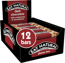 Eat Natural Cranberry & Macadamia Bar with Dark Chocolate - Pack of 12 (40g each)
