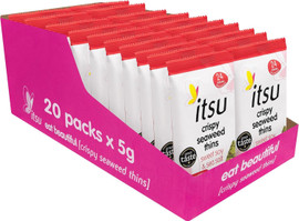 Itsu Sweet Soy & Sea Salt Crispy Seaweed Thins - Pack of 20 (5g each)