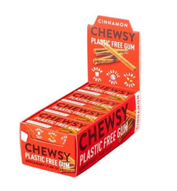 CHEWSY Cinnamon Gum - Pack of 12 (15g each)