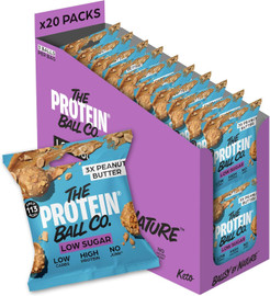 The Protein Ball Co Keto Low Sugar Peanut Butter Balls - Pack of 20 (25g each)