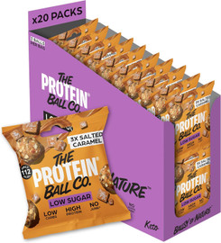The Protein Ball Co Keto Low Sugar Salted Caramel Blondies - Pack of 20 (25g each)