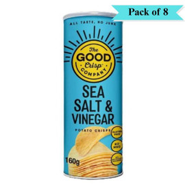 The Good Crisp Co Salt & Vinegar - Pack of 8 (160g each)