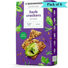The Beginnings Herb Crackers - Pack of 8 (80g each)