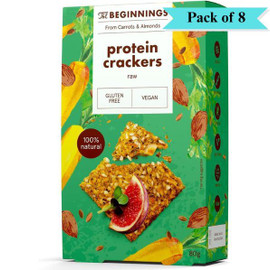 The Beginnings Protein Crackers - Pack of 8 (80g each)