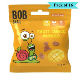 Bob Snail Mango Fruit Bites - Pack of 16 (20g each)