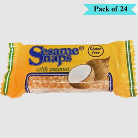 Sesame Snaps Coconut - Pack of 24 (30g each)