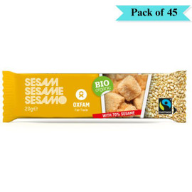Oxfam Fair Trade Organic Sesame Bar - Pack of 45 (20g each)