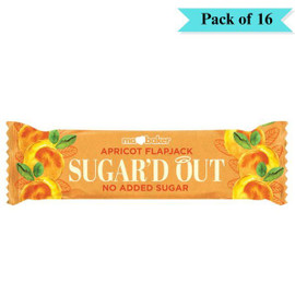 Ma Baker Sugar'd Out No Added Sugar Flapjack Apricot - Pack of 16 (50g each)