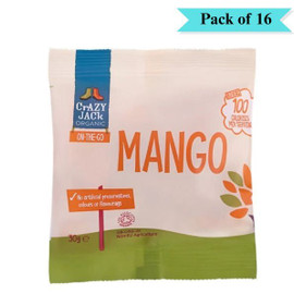 Crazy Jack Organic Ready To Eat Mango - Pack of 16 (30g each)