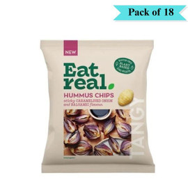 Eat Real Hummus Chips Caramelised Onion & Balsamic Vinegar - Pack of 18 (45g EA)