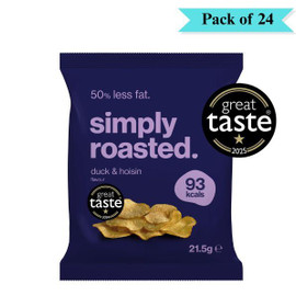Simply Roasted Duck & Hoisin Crisps - Pack of 24 (21.5g each)