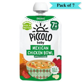 Piccolo Organic Mexican Chicken Bowl Stage 2 - Pack of 7 (130g each)