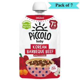 Piccolo Organic Korean Barbeque Beef Stage 2 - Pack of 7 (130g each)
