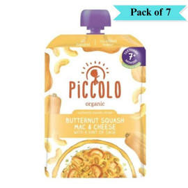 Piccolo Butternut Squash Mac & Cheese with Sage - Pack of 7 (130g each)