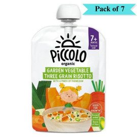 Piccolo Three Grain Vegetable Risotto - Pack of 7 (130g each)