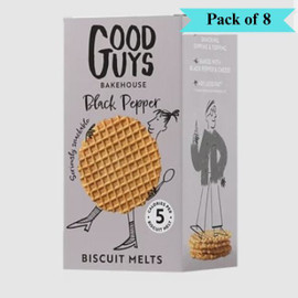 Good Guys Bakehouse Biscuit Melts Black Pepper - Pack of 8 (50g each)