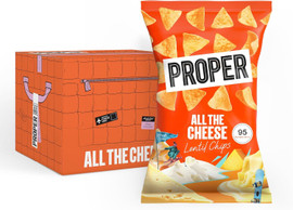 Properchips All the Cheese Lentil Chips - Pack of 8 (85g each)