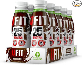 UFIT High Protein Shake Chocolate - Pack of 10 (330ml each)