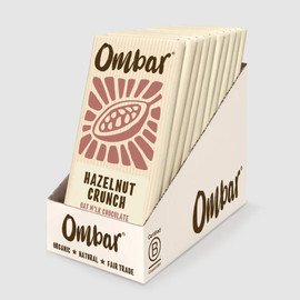 Ombar Oat M'lk Hazelnut Chocolate - Pack of 10 (70g each)