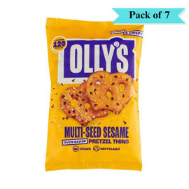 Ollys Multiseed Sesame Pretzel Thins - Pack of 7 (140g each)