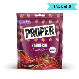 Proper Crunch Barbecue Corn - Pack of 8 (125g each)