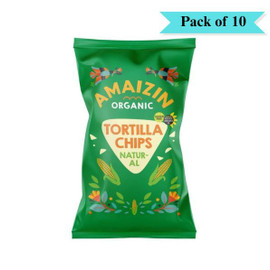 Amaizin Natural Corn Chips Extra Value - Pack of 10 (250g each)