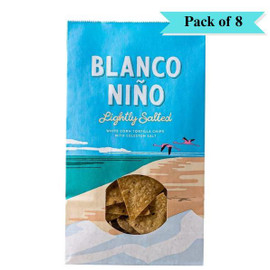 Blanco Nino Lightly Salted Tortilla Chips - Pack of 8 (170g each)