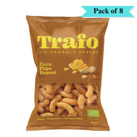 Trafo Organic Corn Peanuts - Pack of 8 (75g each)