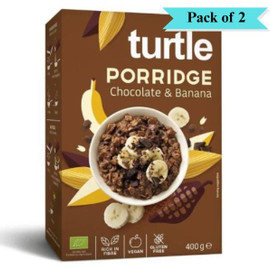 Turtle Porridge Choco Banana Organic Gluten Free - Pack of 2 (400g each)