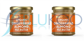 Nutcessity Organic Vegan Gingerbread Almond Nut Butter Peanut-Free - Pack of 2 (170g each)
