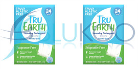 Tru Earth Laundry Detergent Strips Fragrance Free - Pack of 2 (24 Strips each)