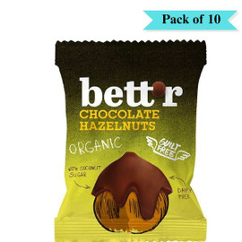 Bettr Chocolate Hazelnuts - Pack of 10 (40g each)