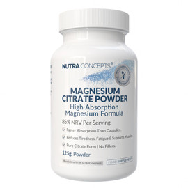 Nutraconcepts Magnesium Citrate Powder - 125g